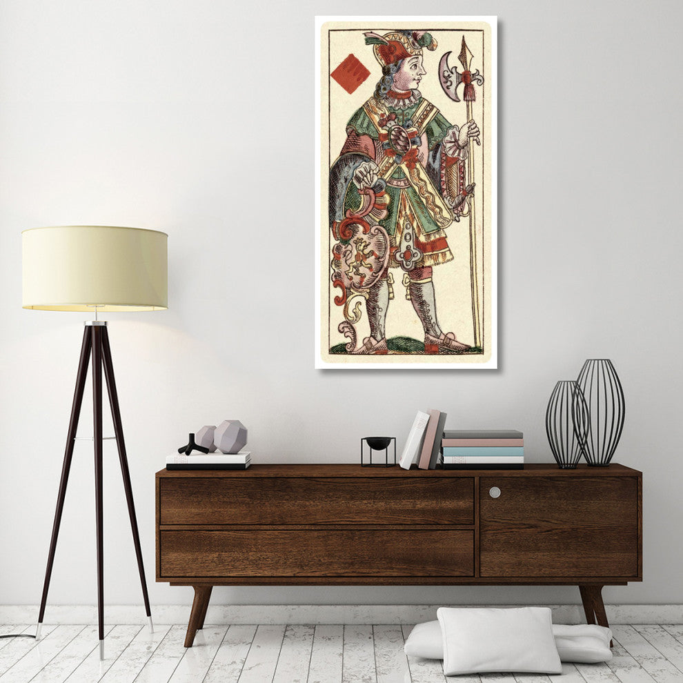 "Knave of Diamonds (Bauern Hochzeit Deck)" Paper Art, 32"x62"