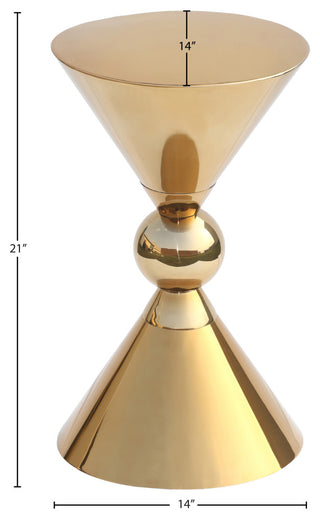 Malia Iron End Table, Gold