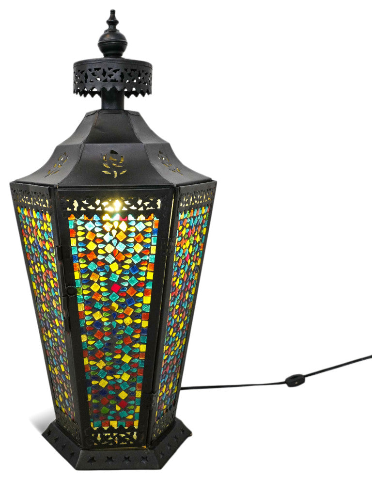 Mosaic Colorful Glass Table Lamp