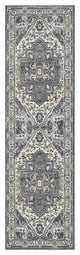 Nourison Quarry 2'2" x 7'6 Navy Ivory Vintage Indoor Rug
