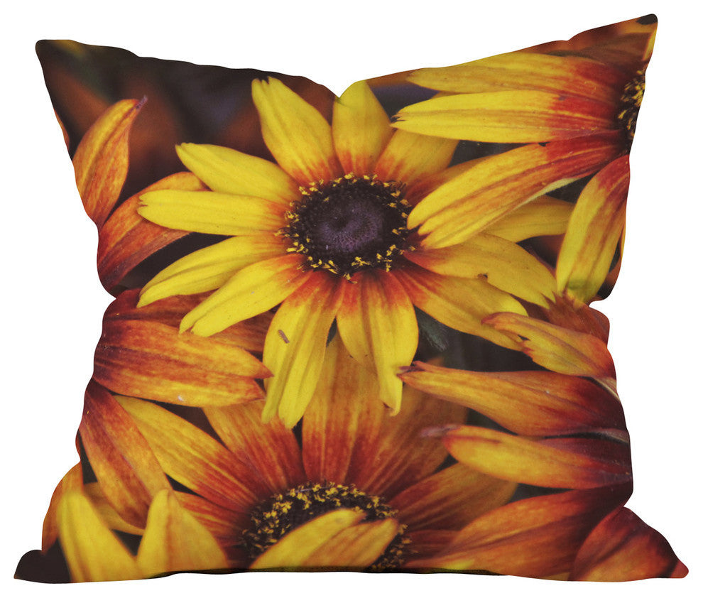 Deny Designs Shannon Clark Sunshine Petals Outdoor Throw Pillow