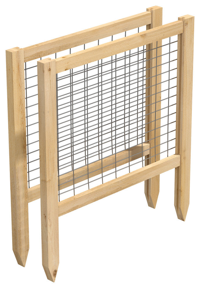 CritterGuard Cedar Garden Fence, Set of 2, Set of 2