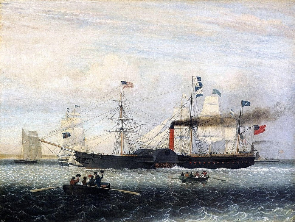 Fitz Hugh Lane The Britannia Entering Boston Harbor Wall Decal Print