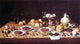 Jan Van I Kessel Still-Life on a Table with Fruit and Flowers Wrapped Canvas