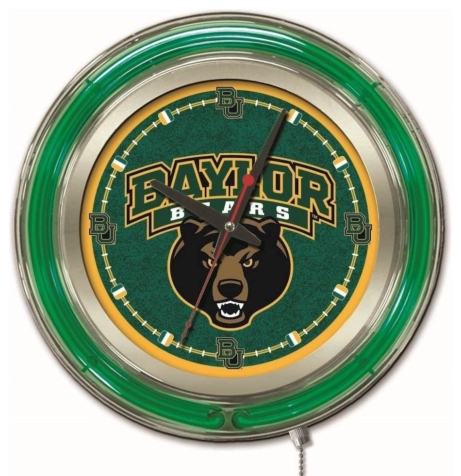 Baylor Neon Clock
