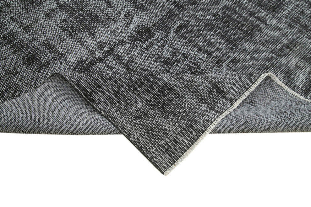 Rug N Carpet - Handmade Oriental 6' 9" x 9' 11" Vintage Overdyed Area Rug
