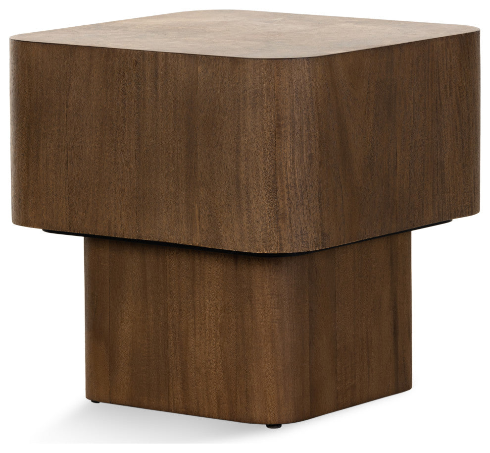 Blanco End Table-Warm Umber Burl