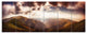 Polonina Borzava Panorama, Landscape Canvas Art Print, 70"x28", 6 Panels
