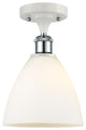 Innovations 516-1C-WPC-GBD-751-LED 1 Light Semi-Flush Mount