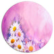 Bouquet Of White Gerbera And Daisy, Flower Disc Metal Wall Art, 11"