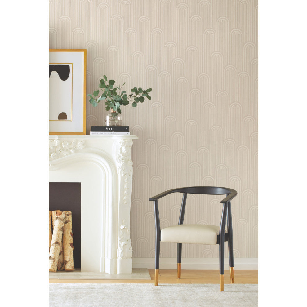 White Metallic Speakeasy Wallpaper