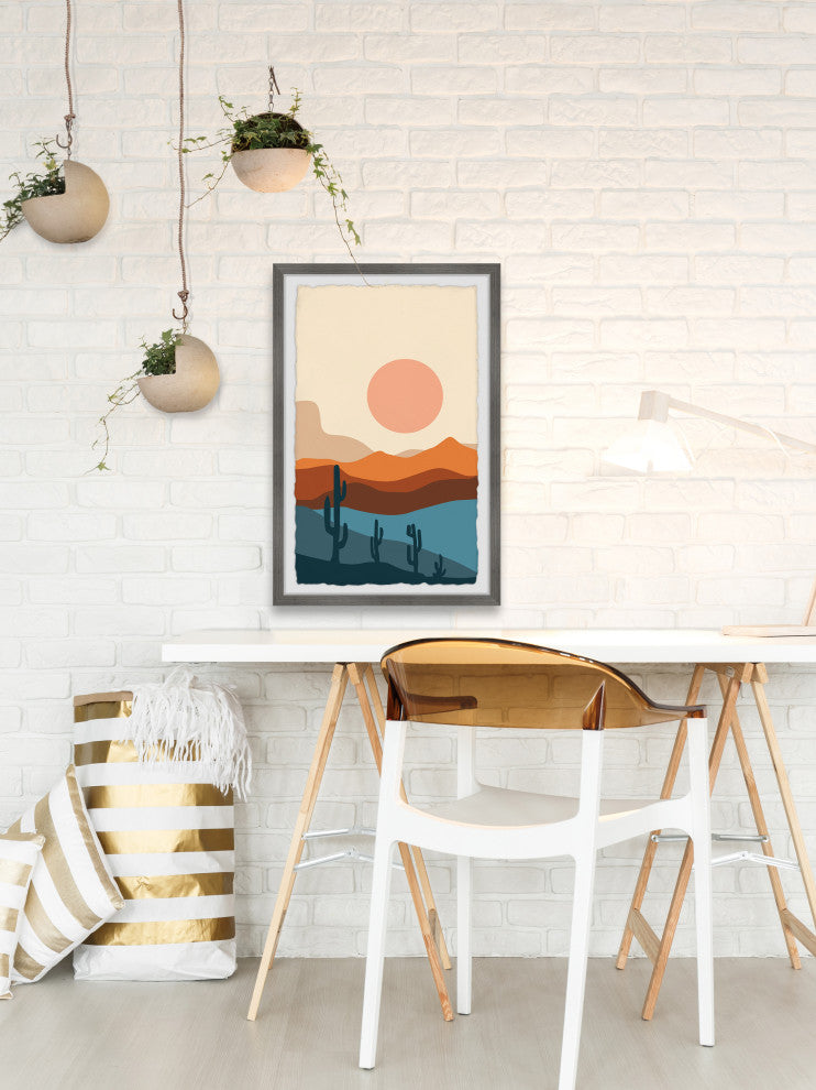 "Oasis Valley" Framed Painting Print, 24x36