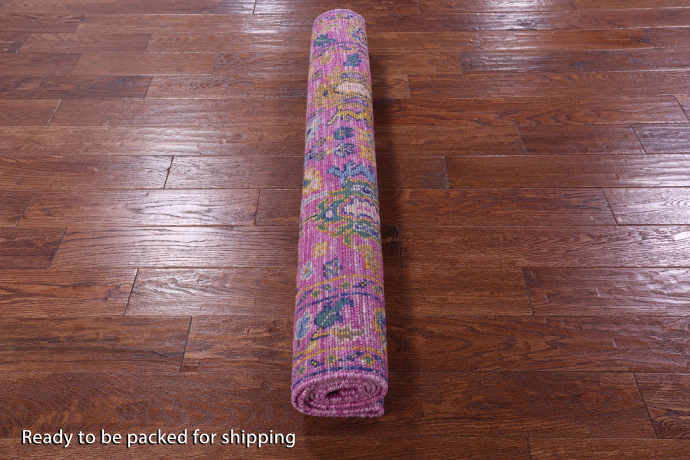 4' 1" X 6' 3" Handmade Turkish Oushak Wool Rug - Q15341