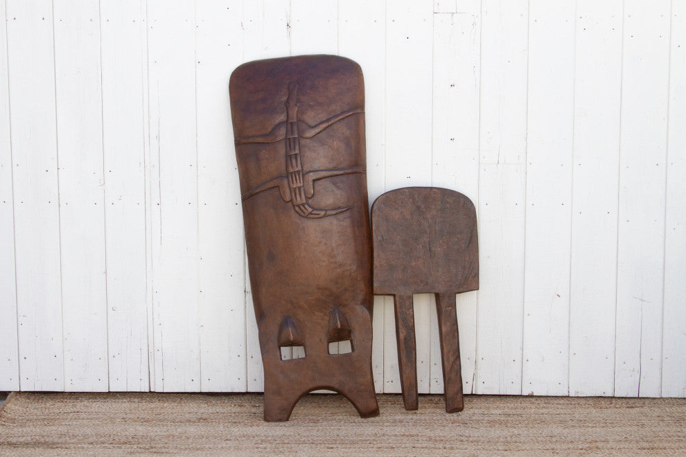 Large African Folding Club Chair