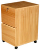 2-Drawer Real Wood Oak Veneer Freestanding Drawer File