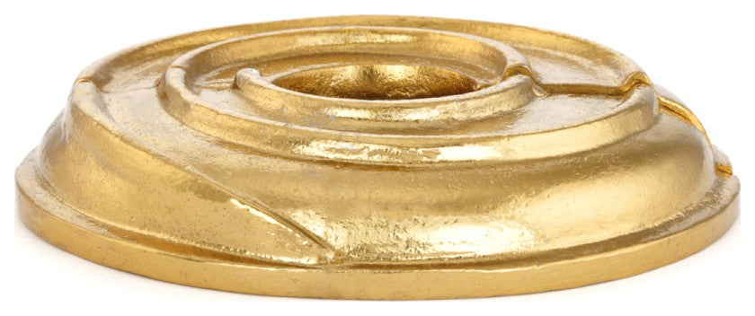Spiral Radiator Flange BRASS Lacquered 1/2" (IPS) pipe 7/8" inside dia