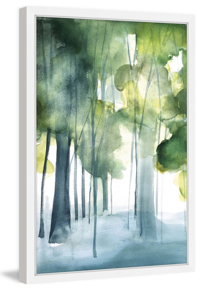Marmont Hill, "Green Grove" by Christine Lindstrom Framed Painting Print, 12x18
