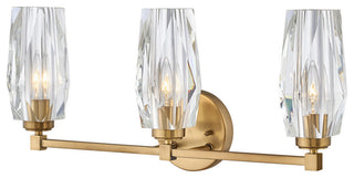 Hinkley Ana Medium Three Light Vanity, Heritage Brass