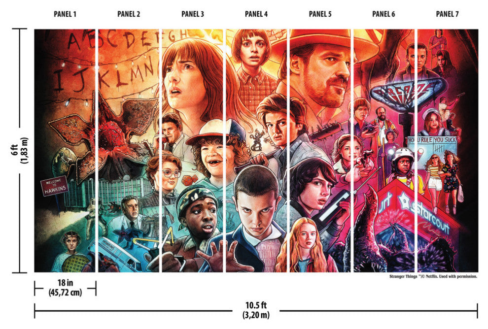 Netflix Stranger Things Mural