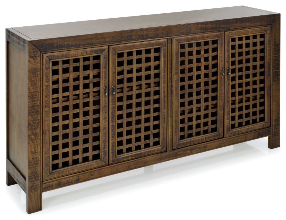 Rio 4 Door Accent Cabinet Mocha