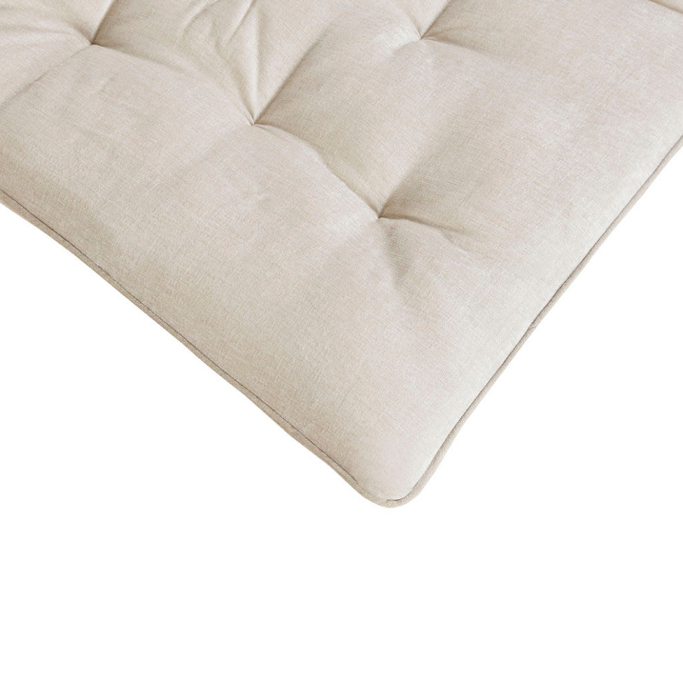 Intelligent Design Edelia Lounge Floor Pillow Cushion, Aqua Blue, Ivory