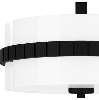 Quoizel Semi-Flush Mount 2-Light Semi-Flush Mount in Matte Black