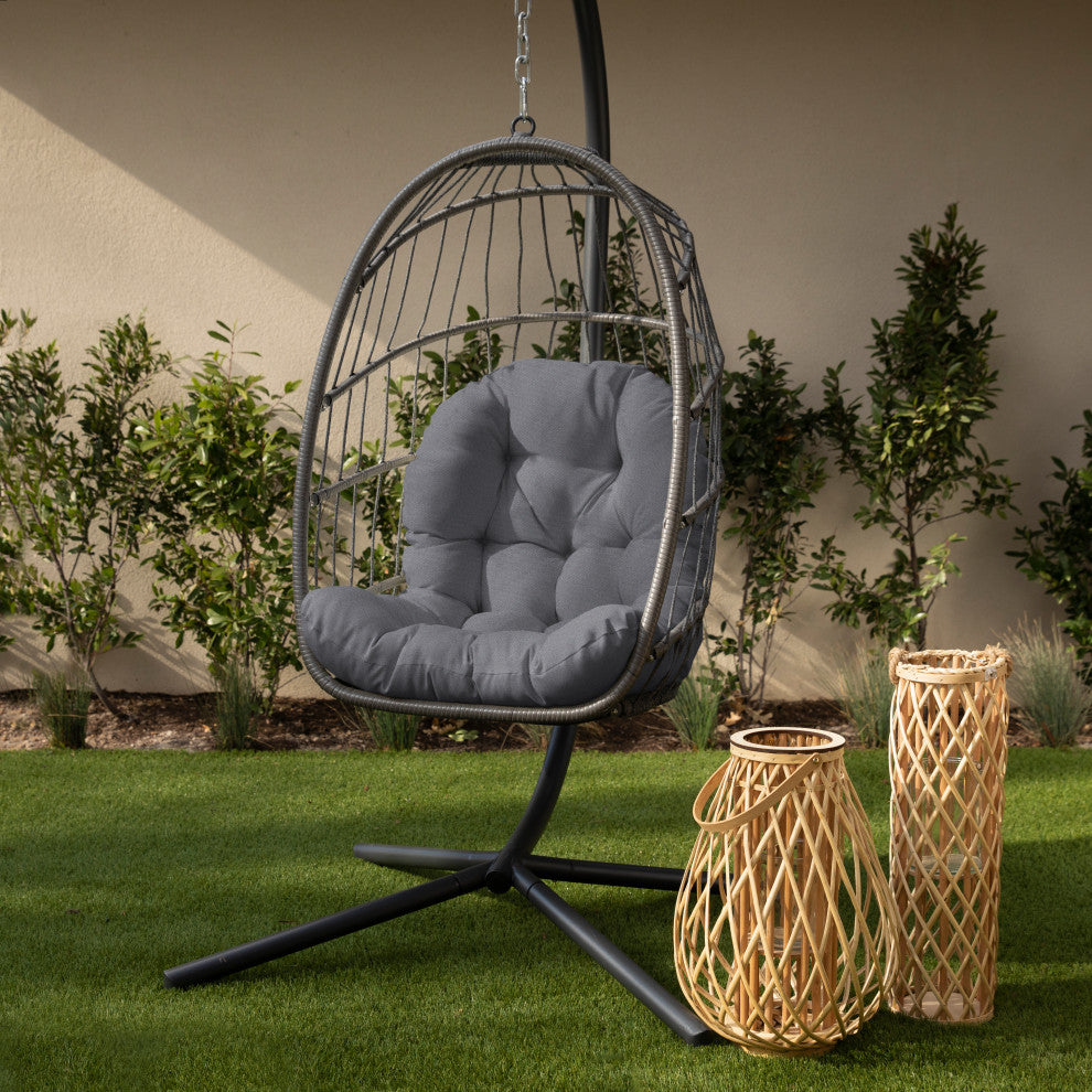 Egg Chair Cushion, Charcoal