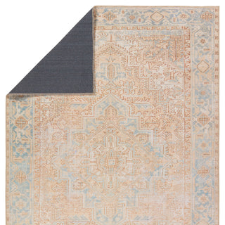 Vibe Mabel Medallion Beige/Blue Area Rug, 4'x6'