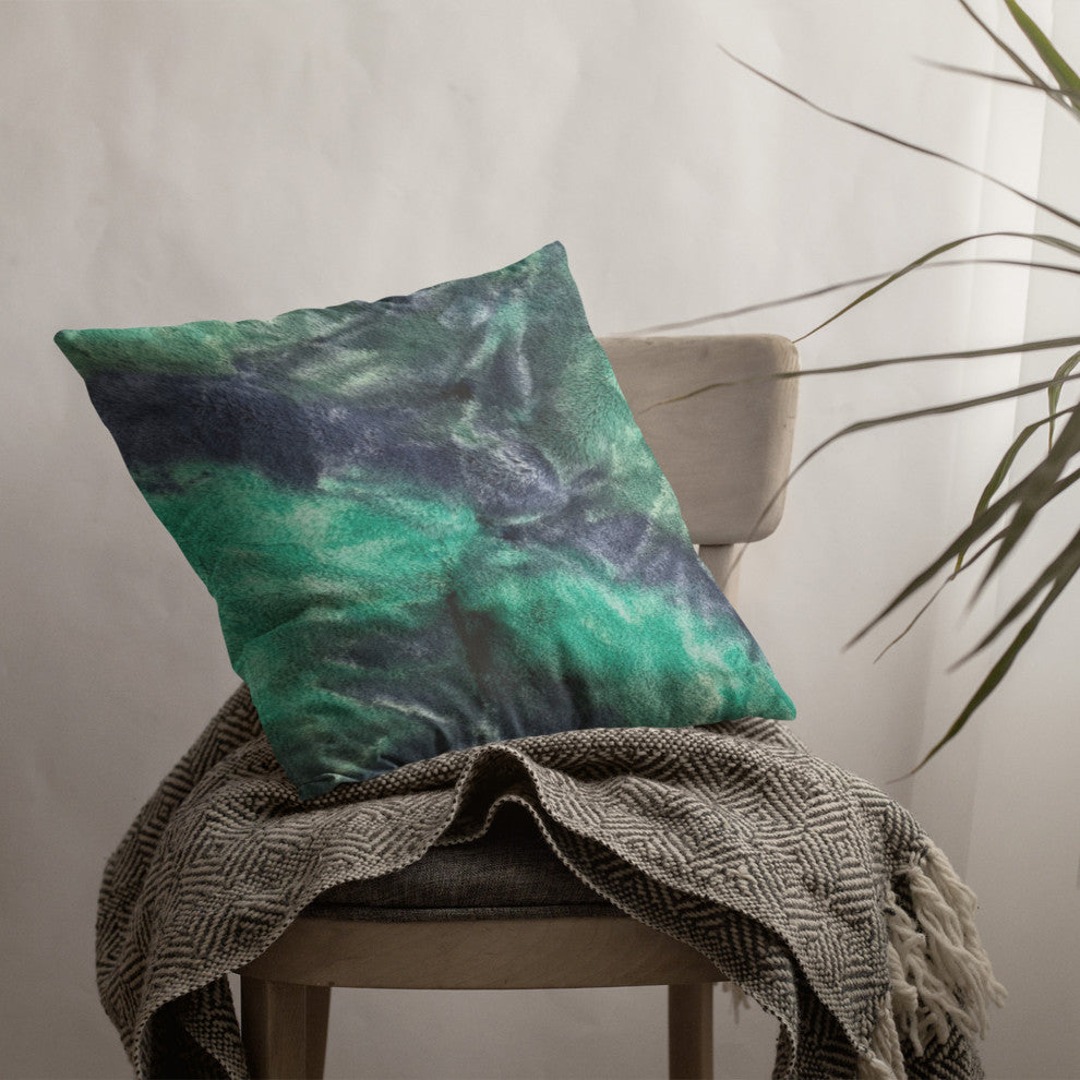 Plutus Northern Lights Faux Fur Luxury Throw Pillow, 24" x 24"