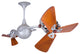 Italo Ventania Rotational Ceiling Fan With Mahogany Blades, Brushed Nickel