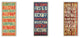 Baseball, Basketball, Football 3-Piece Sports Typography Wall Plaque Set