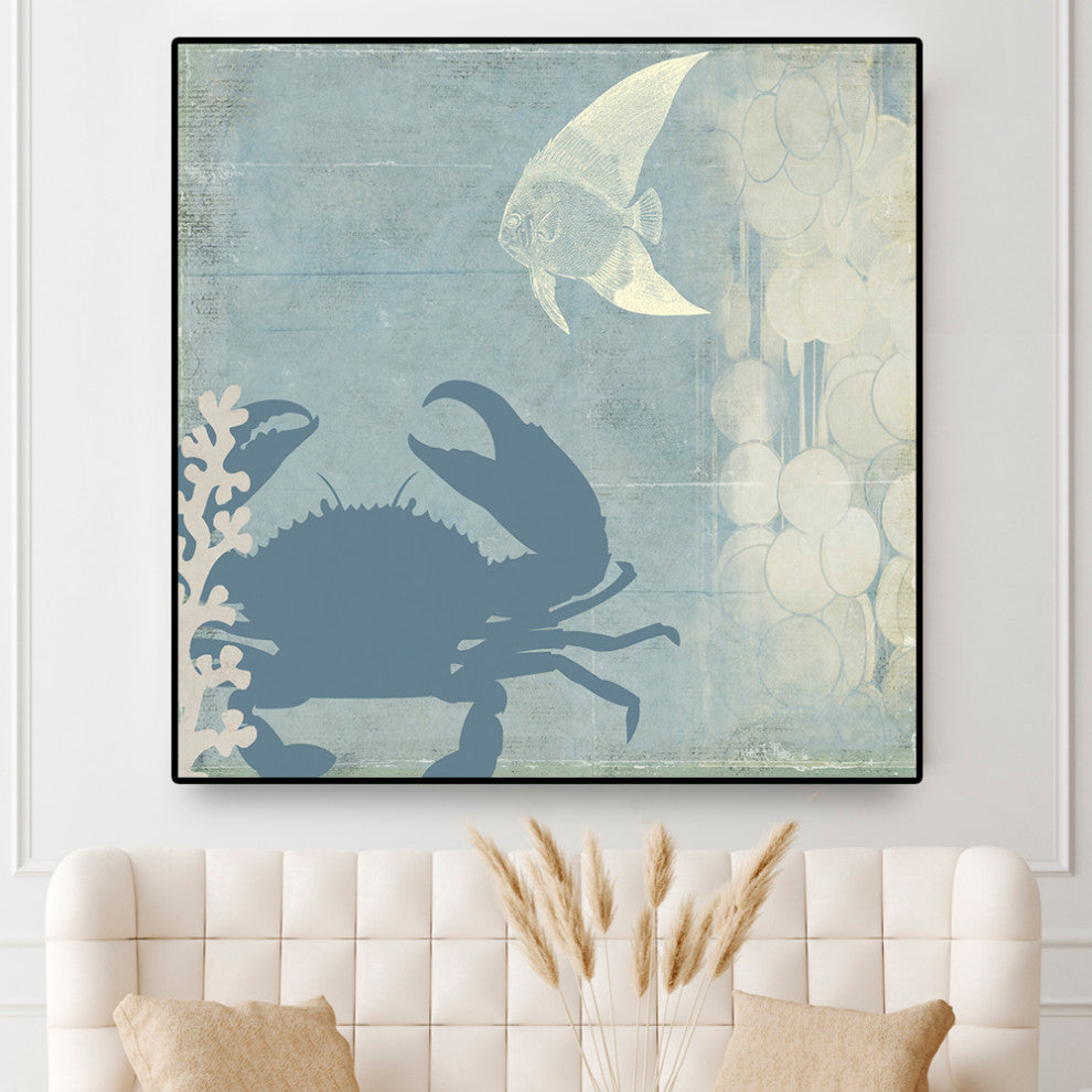 "Ocean Life II" Oversized Framed Canvas, 45" x 45"