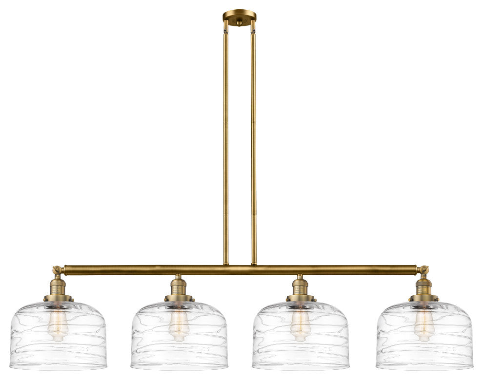 INNOVATIONS 214-BB-G713-L-LED 4-Light Island Light Brushed Brass