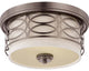 Nuvo 2-Light Harlow Close-to-Ceiling Light Fixture, Hazel Bronze