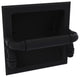 Pipeline Recessed Toilet Paper Holder, Matte Black