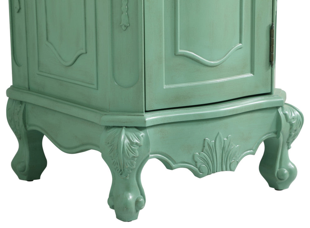 19" Single Bathroom Vanity, Vintage Mint