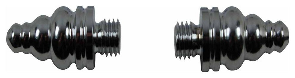 Door Hinge Bright Chrome Med Steeple Hinge Finial Pair |