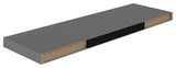 vidaXL Wall Shelf Floating Shelf Display Shelf Wall Mounted High Gloss Gray