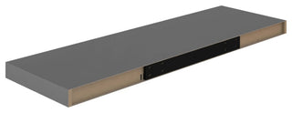 vidaXL Wall Shelf Floating Shelf Display Shelf Wall Mounted High Gloss Gray