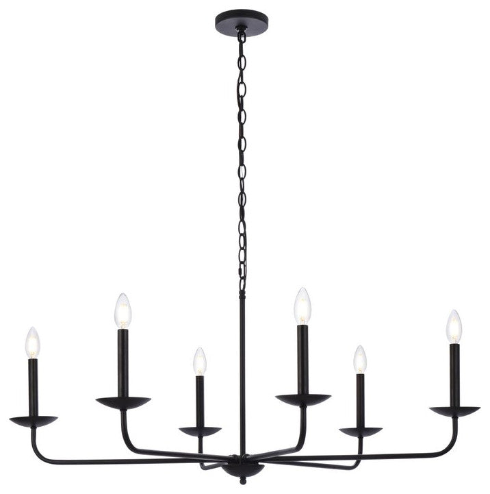 Living District LD812D42BK Cohen 42" Pendant, Black
