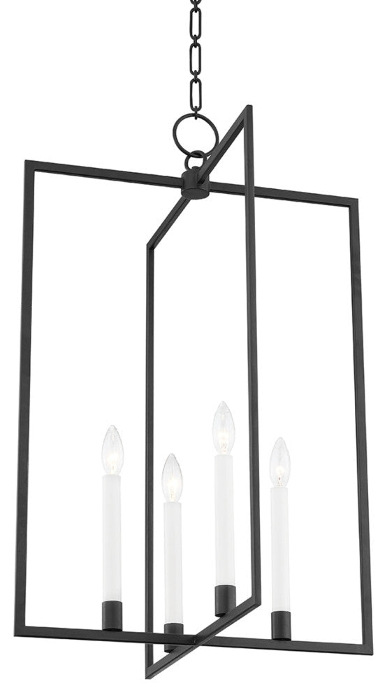 Middleborough 4-Light Pendant by Mark D. Sikes, Large, Aged Iron