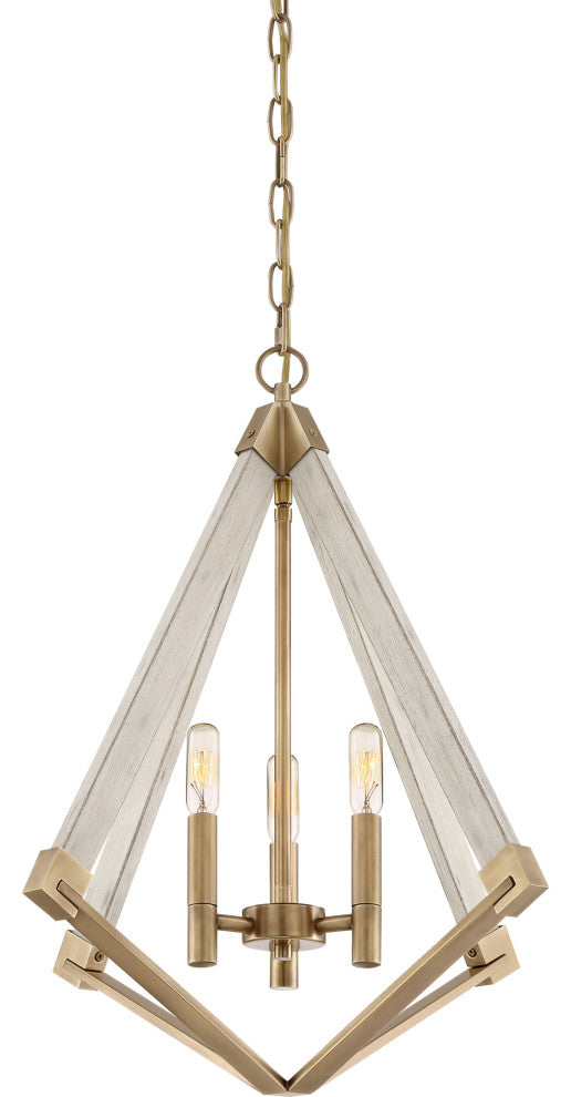 Quoizel VP5203 View Point 3 Light 19-1/4"W Chandelier - Weathered Brass