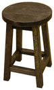Barnwood Style Timber Peg Barstool, Driftwood, Counter Height