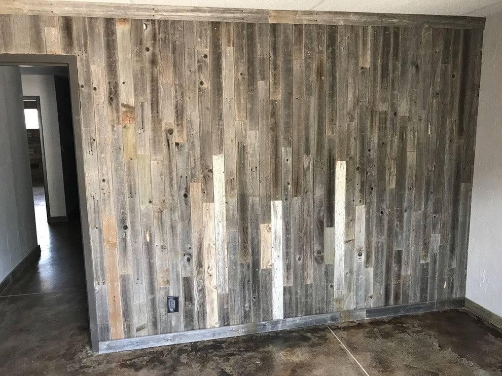 Rustic Reclaimed Barnwood Planks  3", 10 Sq Ft.