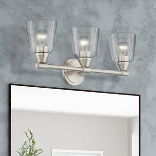 Catania 3-Light Brushed Nickel Vanity Sconce