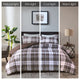 Madison Park Essentials Parkston Moisture Management Plaid Comforter Set, Brown