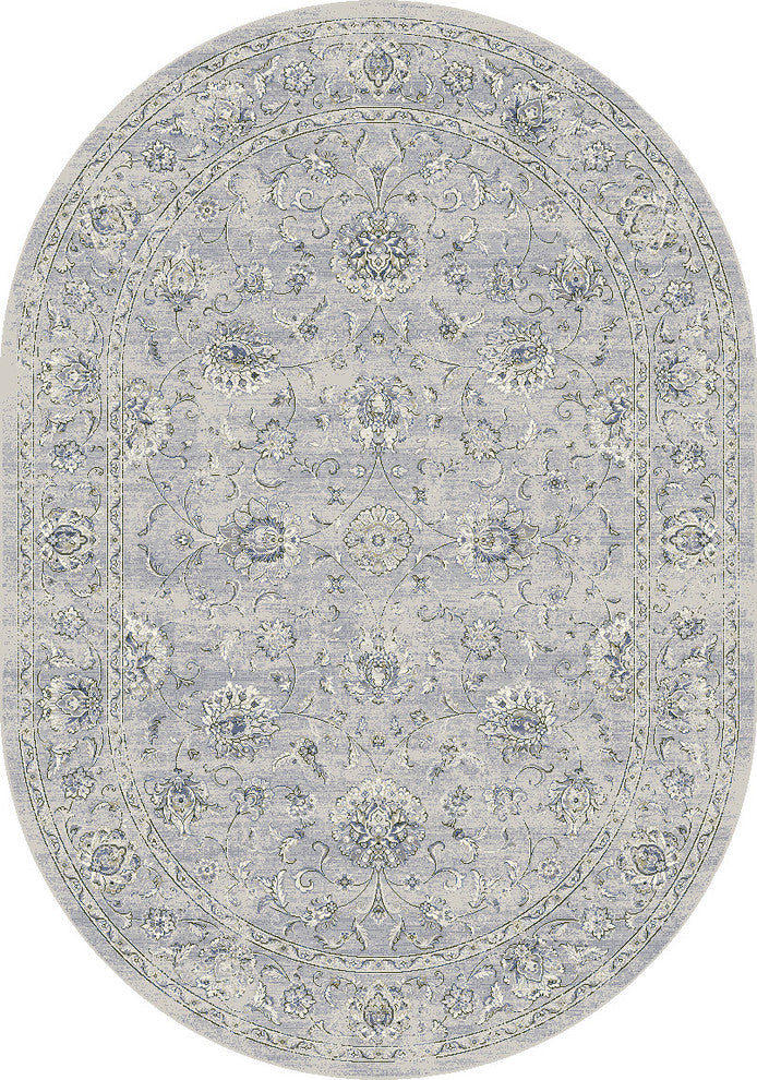 Ancient Garden Rug, 5'3"X7'7" Oval