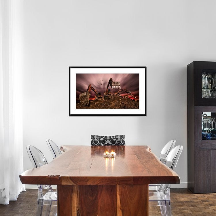 "Invasion" Framed Digital Print by Peter Majkut, 44x28"