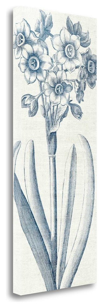 "Eden I Indigo And White" By Wild Apple Portfolio, Giclee on Gallery Wrap Canvas
