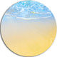 Smooth Sea Surf Over Blue Waters, Seascape Disc Metal Wall Art, 11"